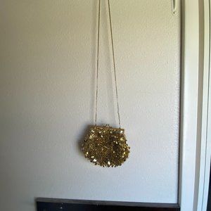 Gold Sequin Clutch